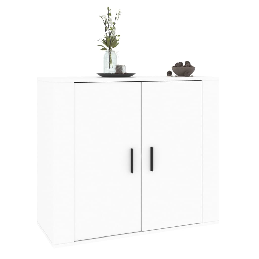 Komoda bijela 80 x 33 x 70 cm od konstruiranog drva