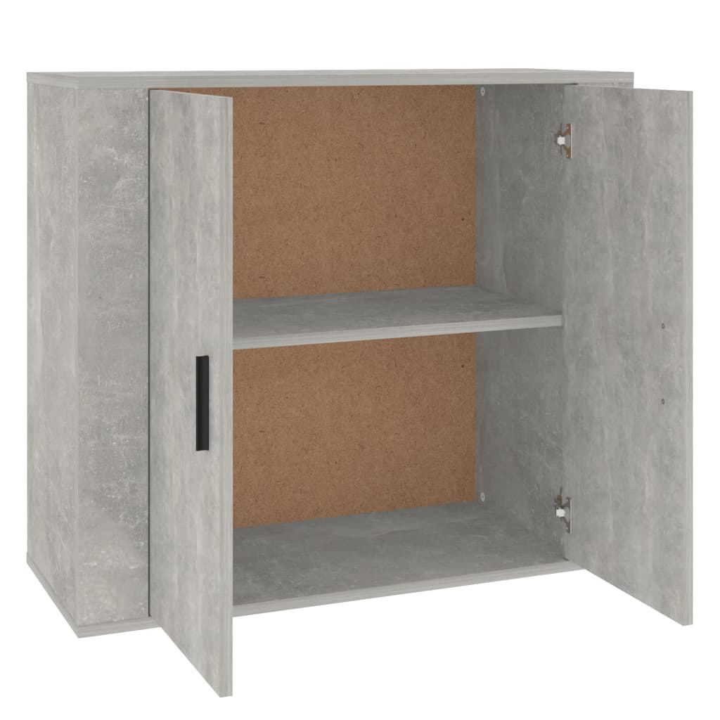 Komoda siva boja betona 80 x 33 x 70 cm od konstruiranog drva