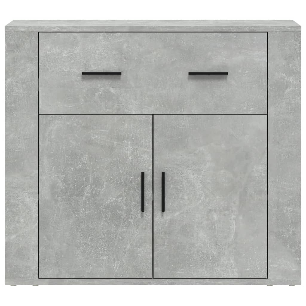 Komoda siva boja betona 80 x 33 x 70 cm od konstruiranog drva