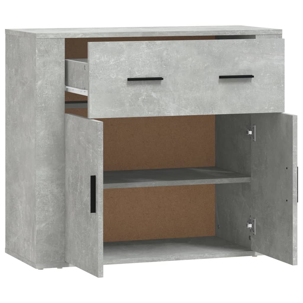 Komoda siva boja betona 80 x 33 x 70 cm od konstruiranog drva