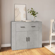 Komoda siva boja betona 80 x 33 x 70 cm od konstruiranog drva