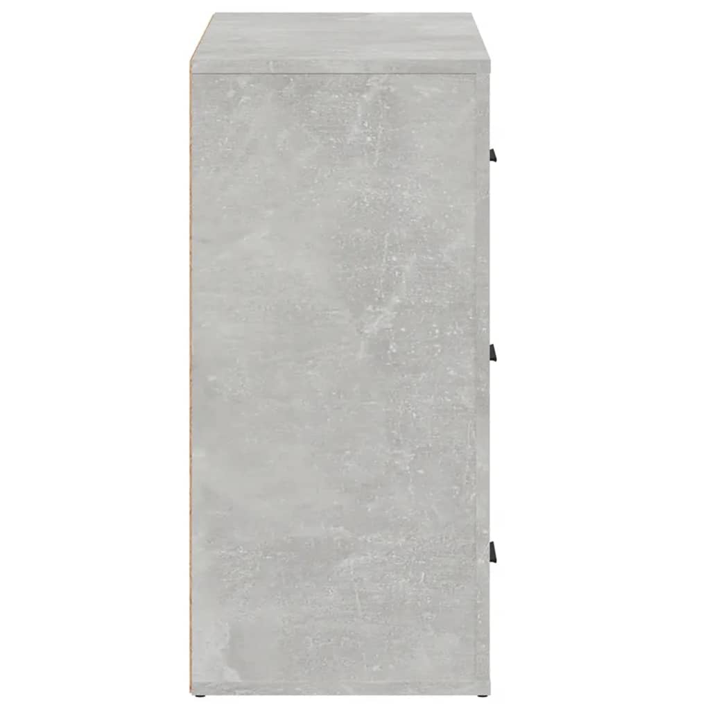 Komoda siva boja betona 80 x 33 x 70 cm od konstruiranog drva