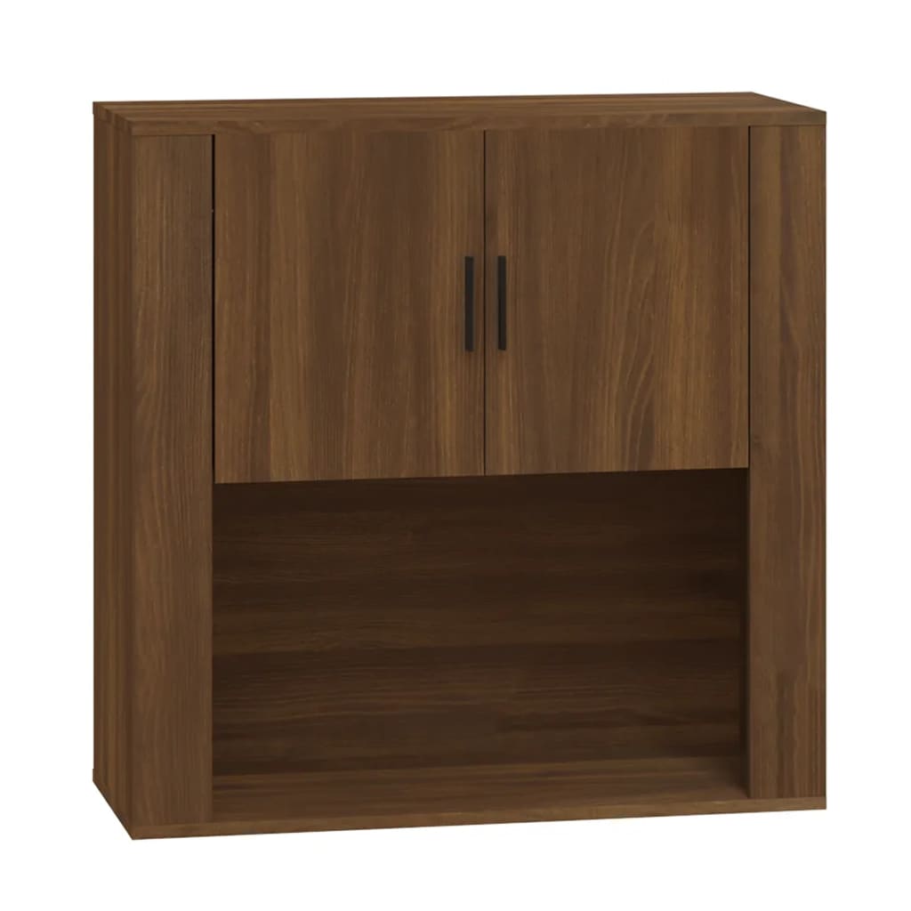 Zidni ormarić boja smeđeg hrasta 80x33x80 cm konstruirano drvo