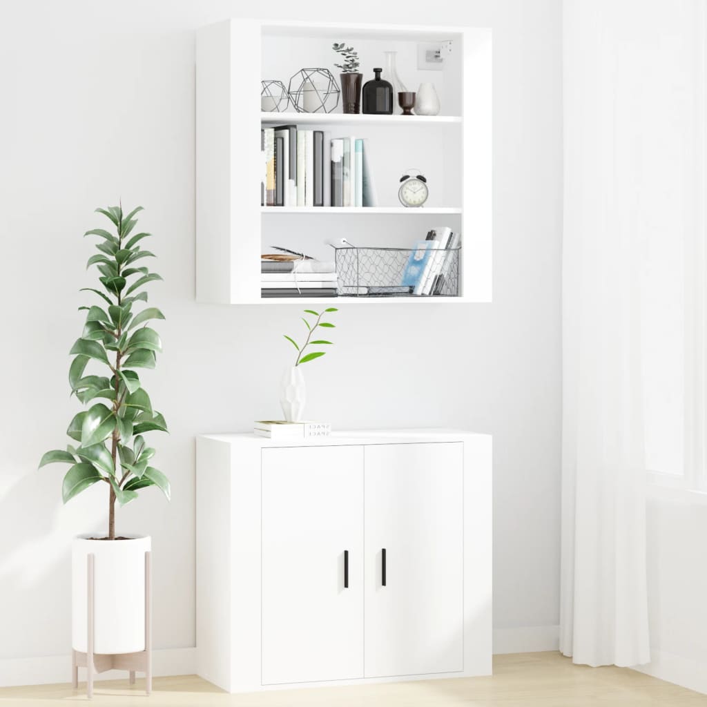 Zidni ormarić bijeli 80 x 33 x 80 cm od konstruiranog drva
