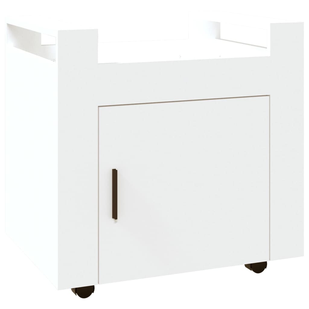 Kolica za radni stol bijela 60x45x60 cm od konstruiranog drva