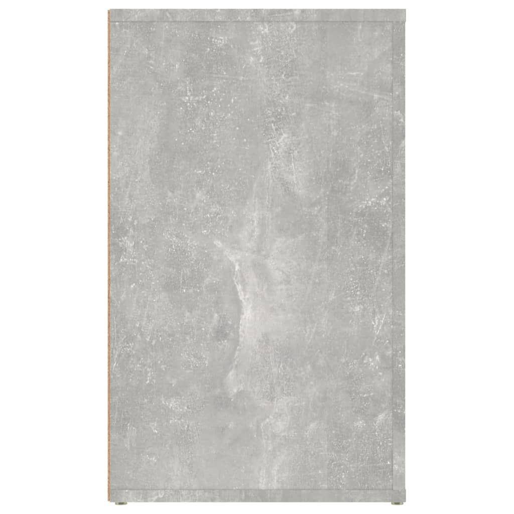 Noćni ormarić Siva boja betona 50x36x60cm od konstruiranog drva