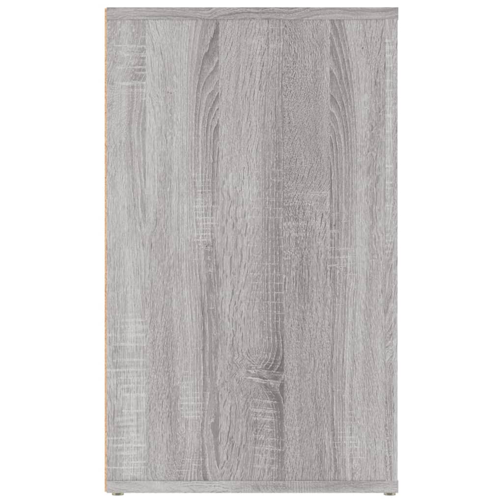 Noćni ormarić siva boja hrasta 50x36x60 cm konstruirano drvo