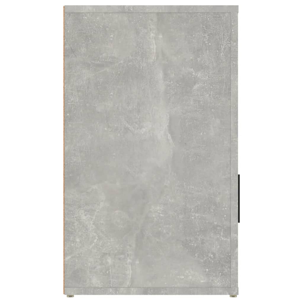 Noćni ormarić Siva boja betona 50x36x60cm od konstruiranog drva