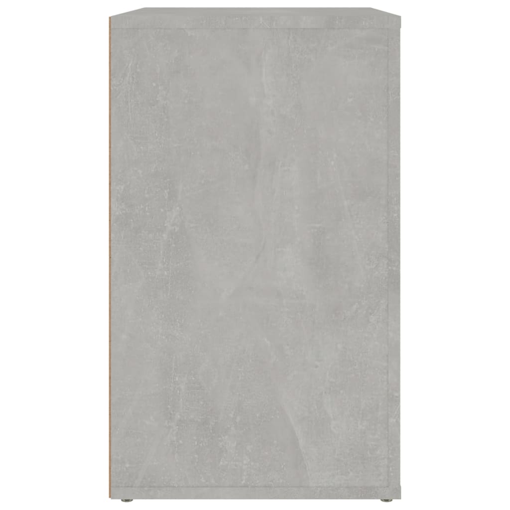 Noćni ormarić Siva boja betona 50x36x60cm od konstruiranog drva
