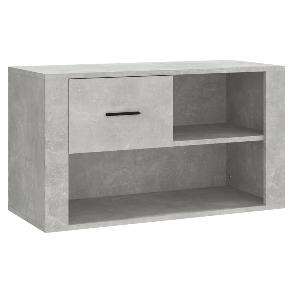 Ormarić za cipele boja betona 80x35x45 cm konstruirano drvo