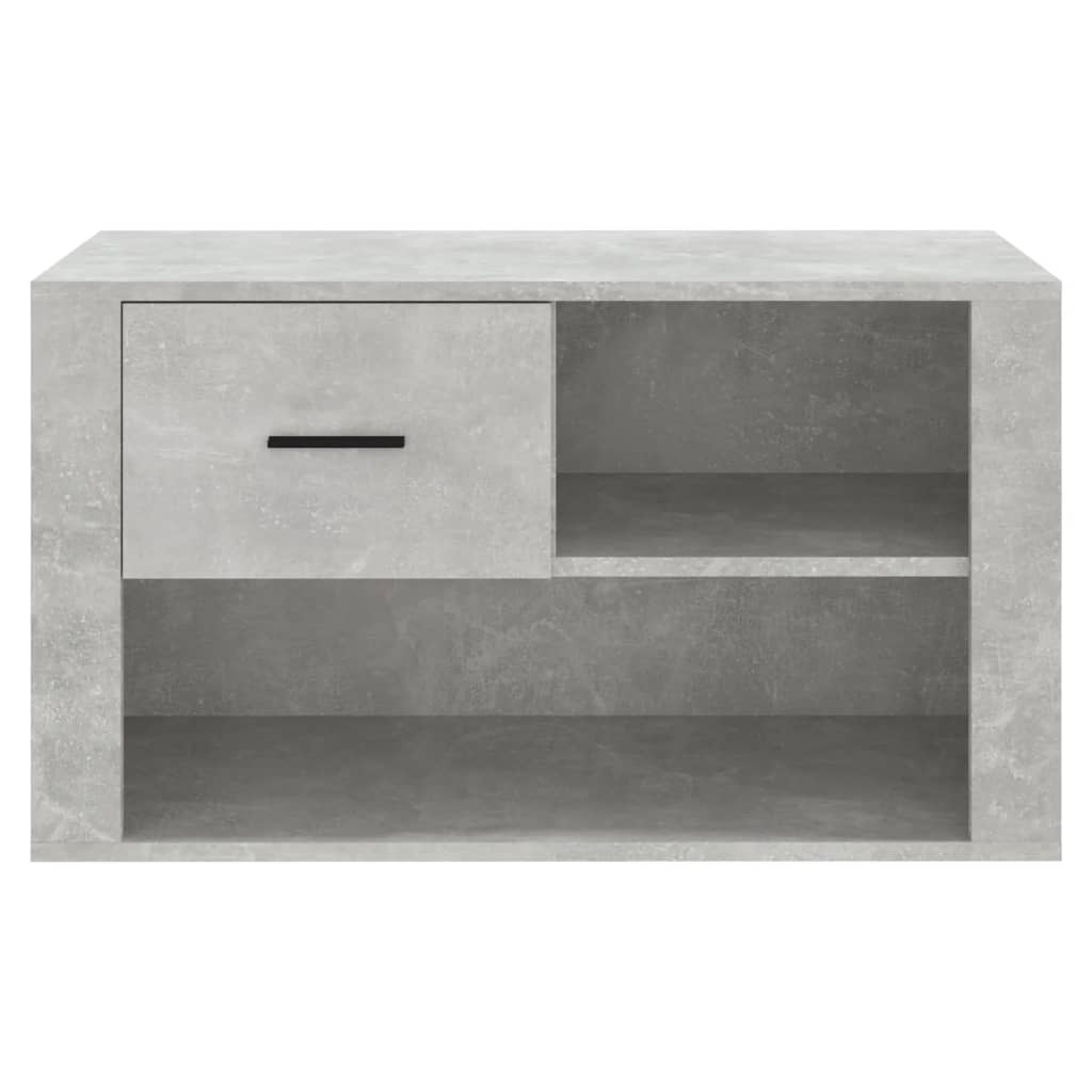 Ormarić za cipele boja betona 80x35x45 cm konstruirano drvo