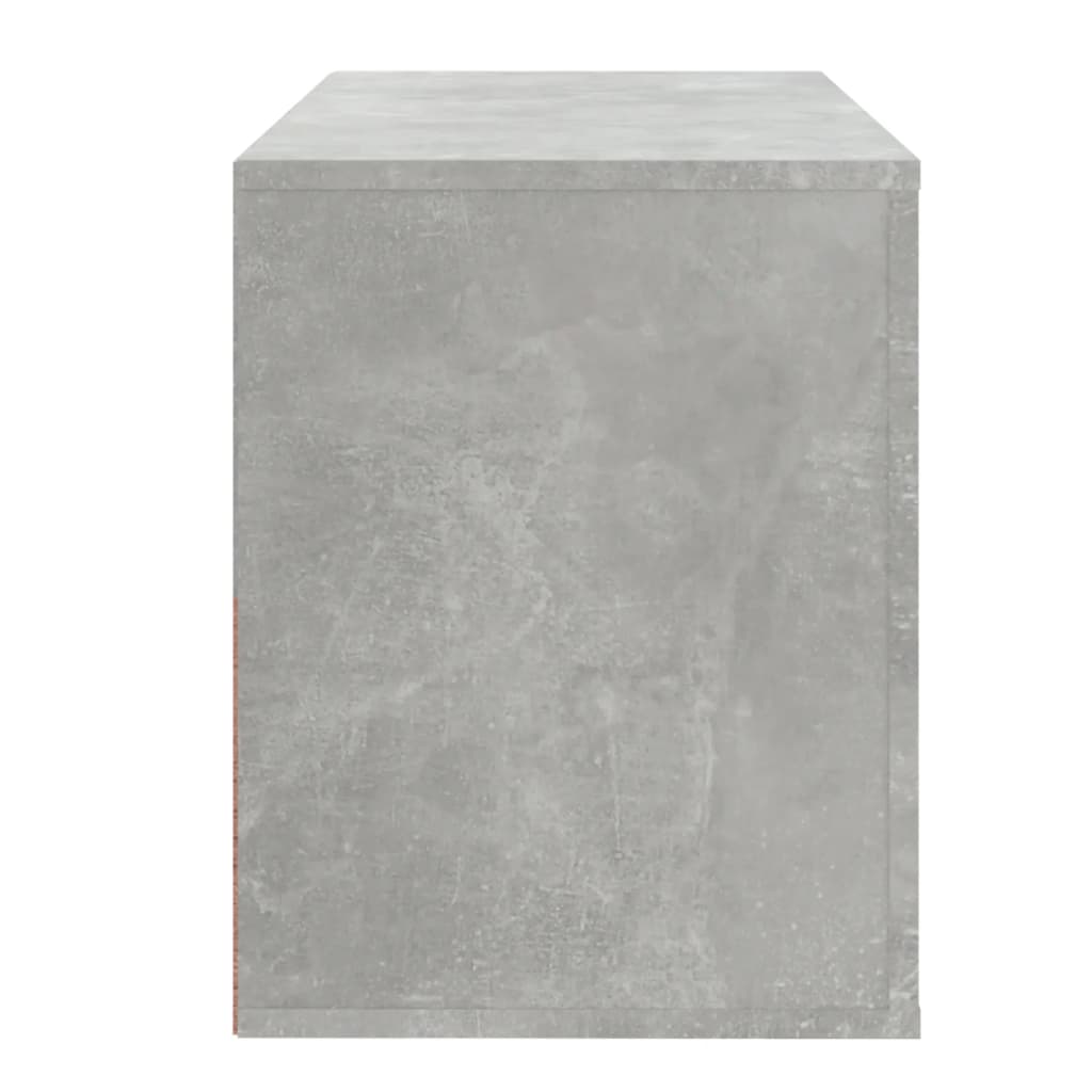 Ormarić za cipele boja betona 80x35x45 cm konstruirano drvo
