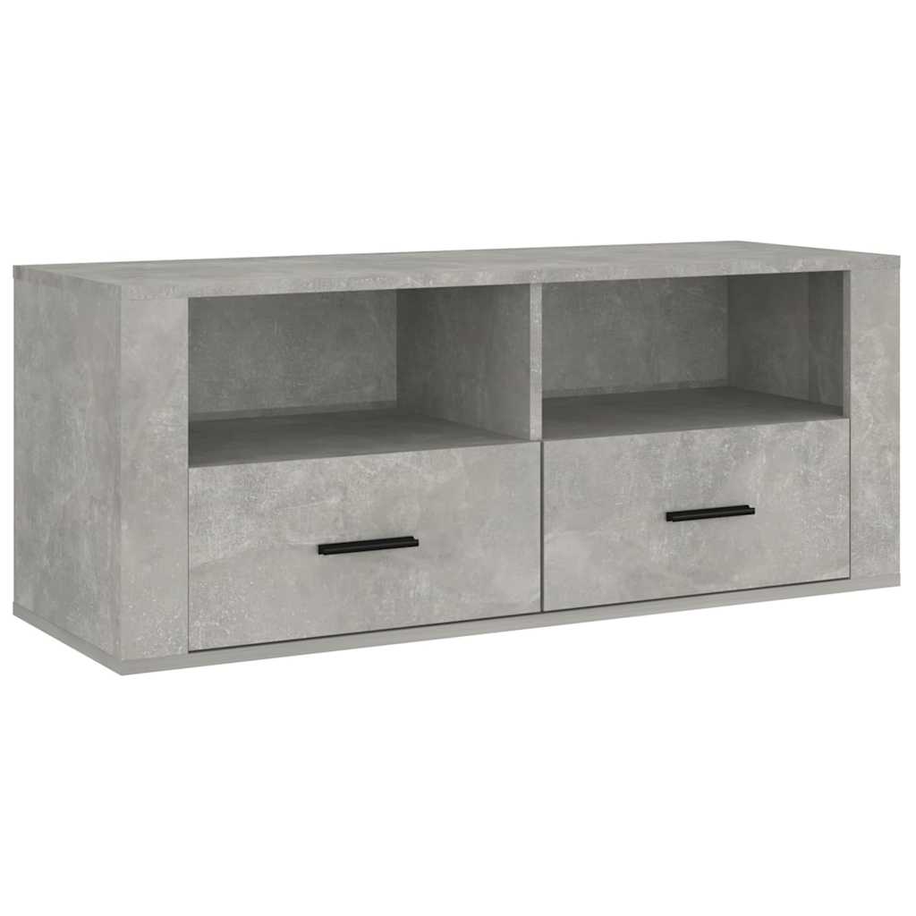 TV ormarić boja betona 100 x 35 x 40 cm od konstruiranog drva