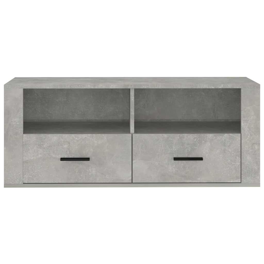 TV ormarić boja betona 100 x 35 x 40 cm od konstruiranog drva
