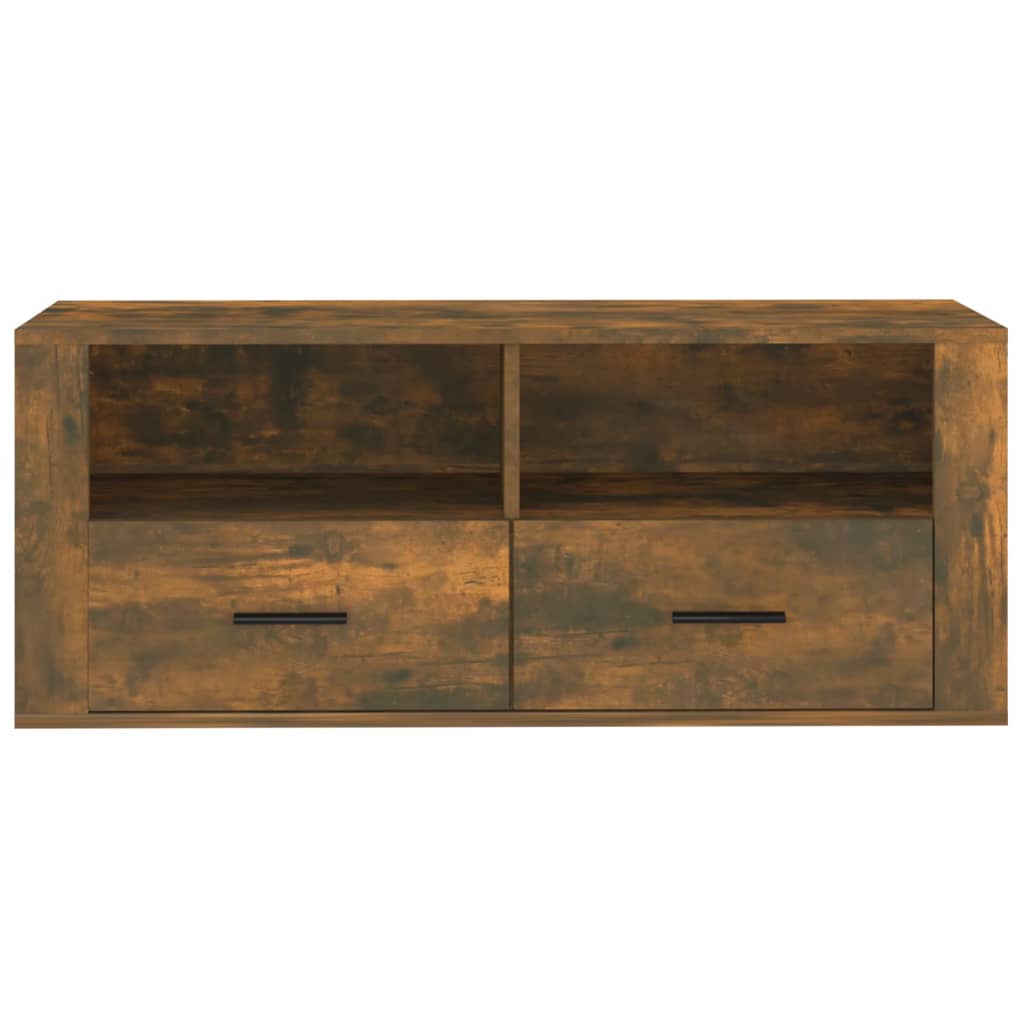 TV ormarić boja dimljenog hrasta 100x35x40 cm konstruirano drvo