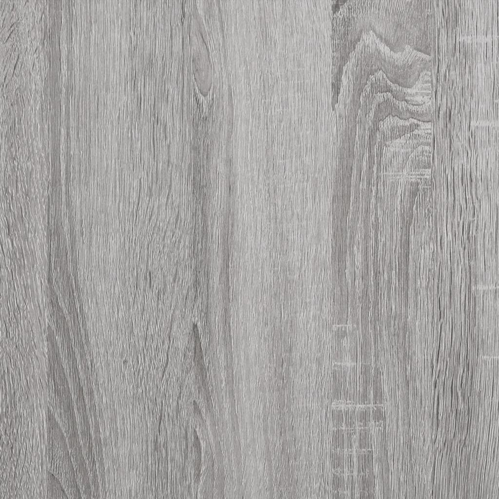 Kuhinjska kolica siva boja hrasta 60x45x80 cm konstruirano drvo