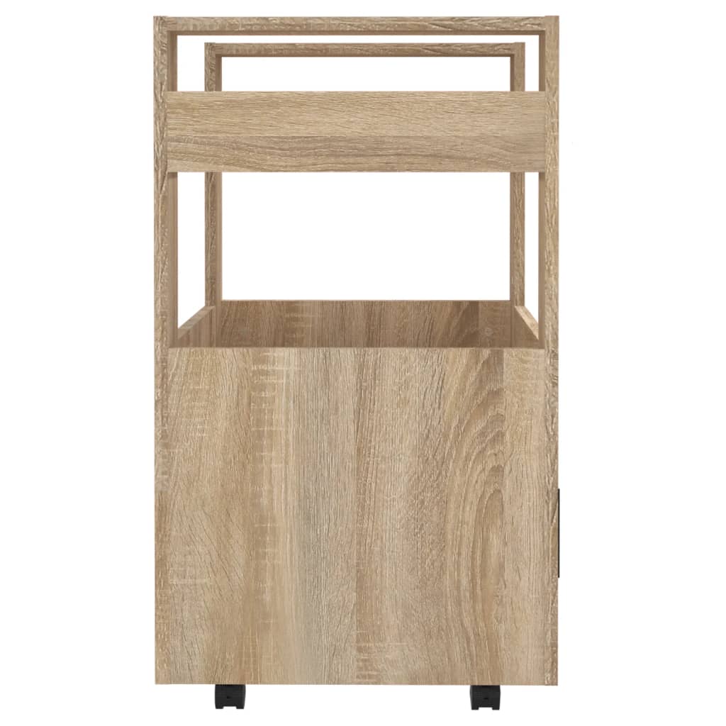 Kuhinjska kolica boja hrasta 60 x 45 x 80 cm konstruirano drvo