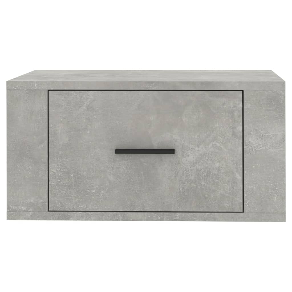 Zidni noćni ormarići 2 kom siva boja betona 50x36x25 cm