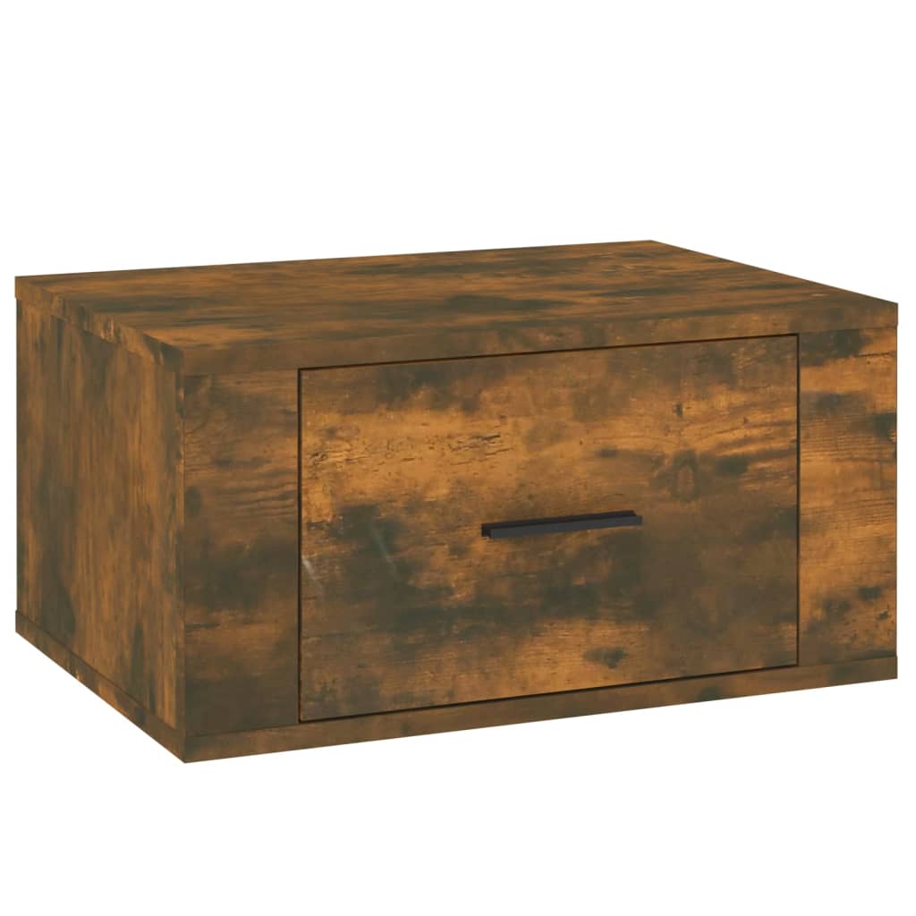 Zidni noćni ormarići 2 kom dimljenog hrasta 50x36x25 cm