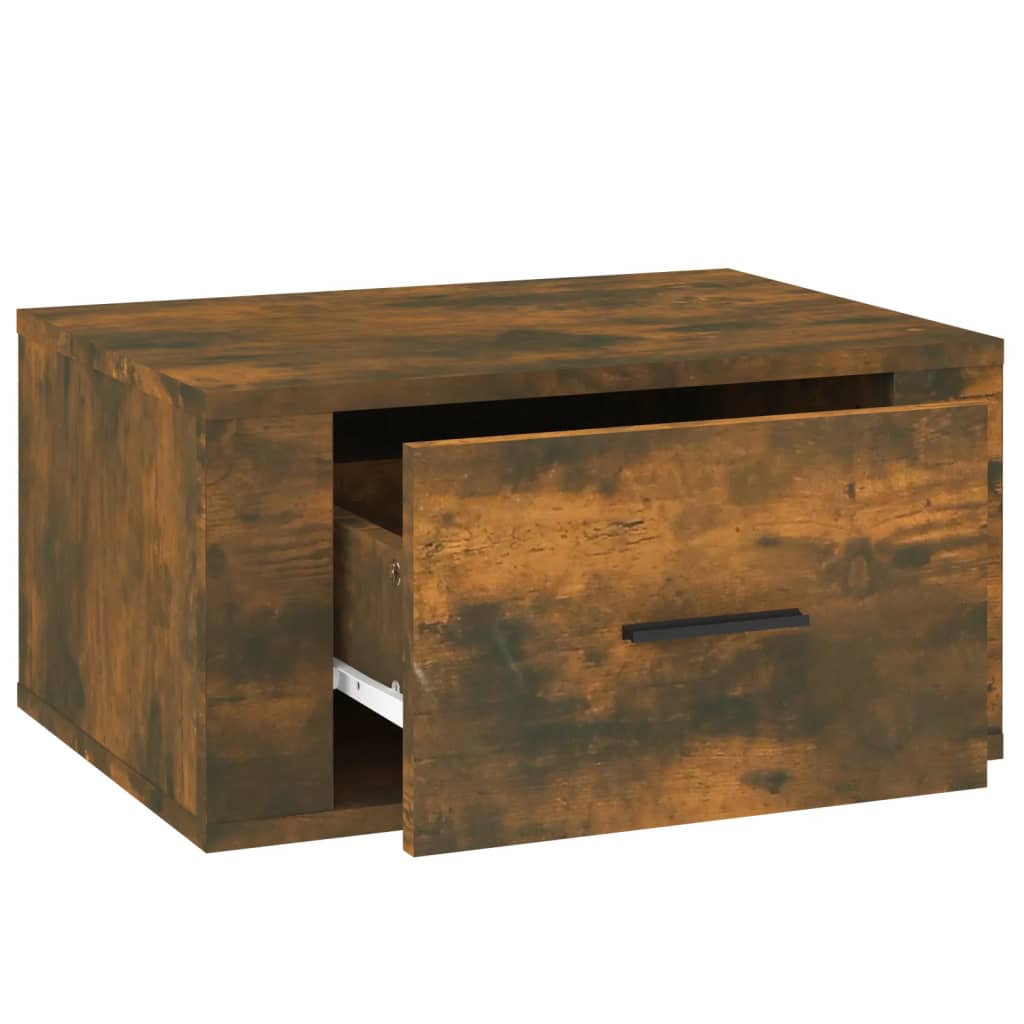 Zidni noćni ormarići 2 kom dimljenog hrasta 50x36x25 cm