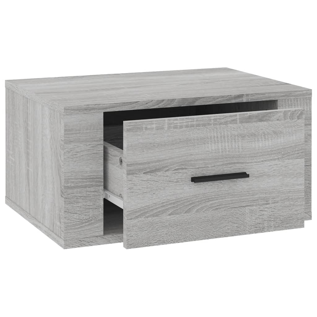 Zidni noćni ormarići 2 kom Boja sivog hrasta sonome 50x36x25 cm