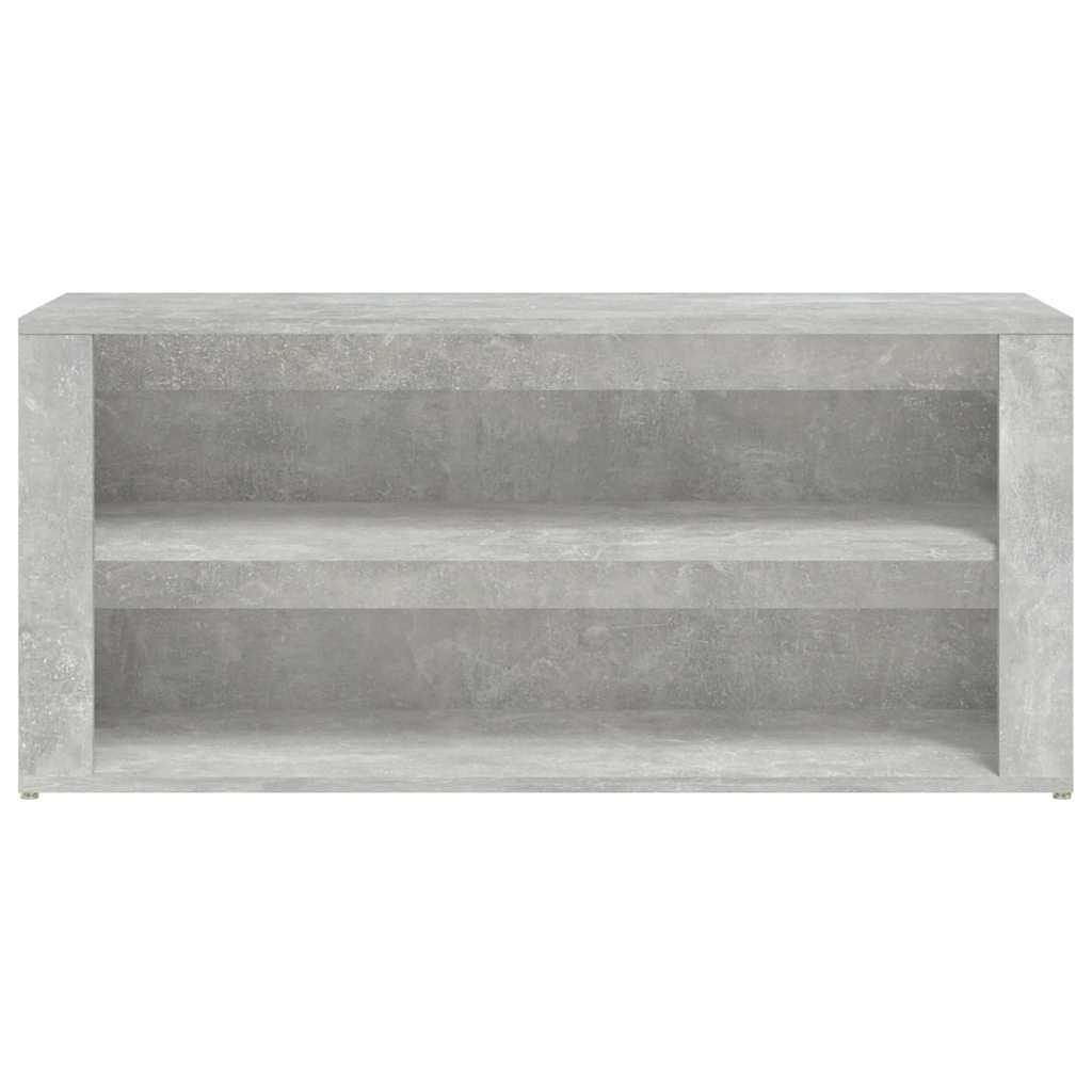 Stalak za cipele boja betona 100x35x45 cm konstruirano drvo
