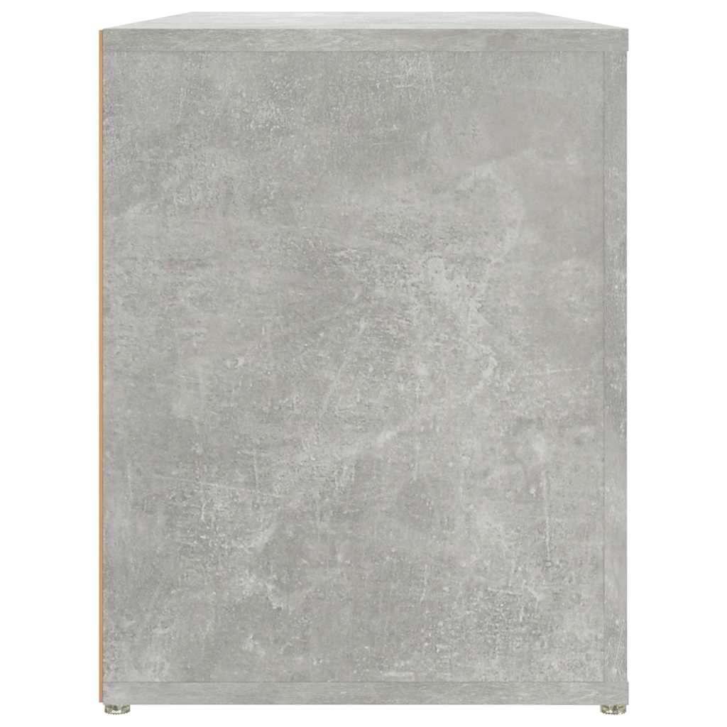 Stalak za cipele boja betona 100x35x45 cm konstruirano drvo