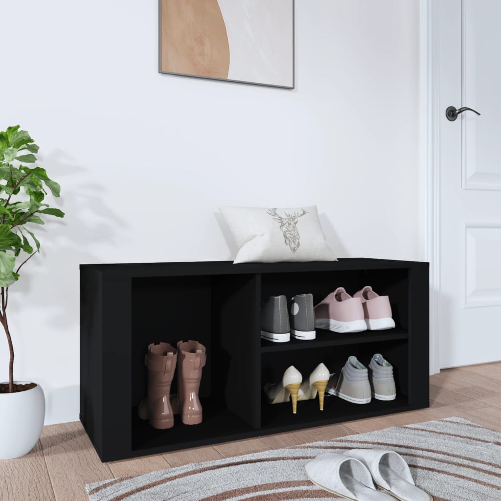 Ormarić za cipele crni 100 x 35 x 45 cm od konstruiranog drva