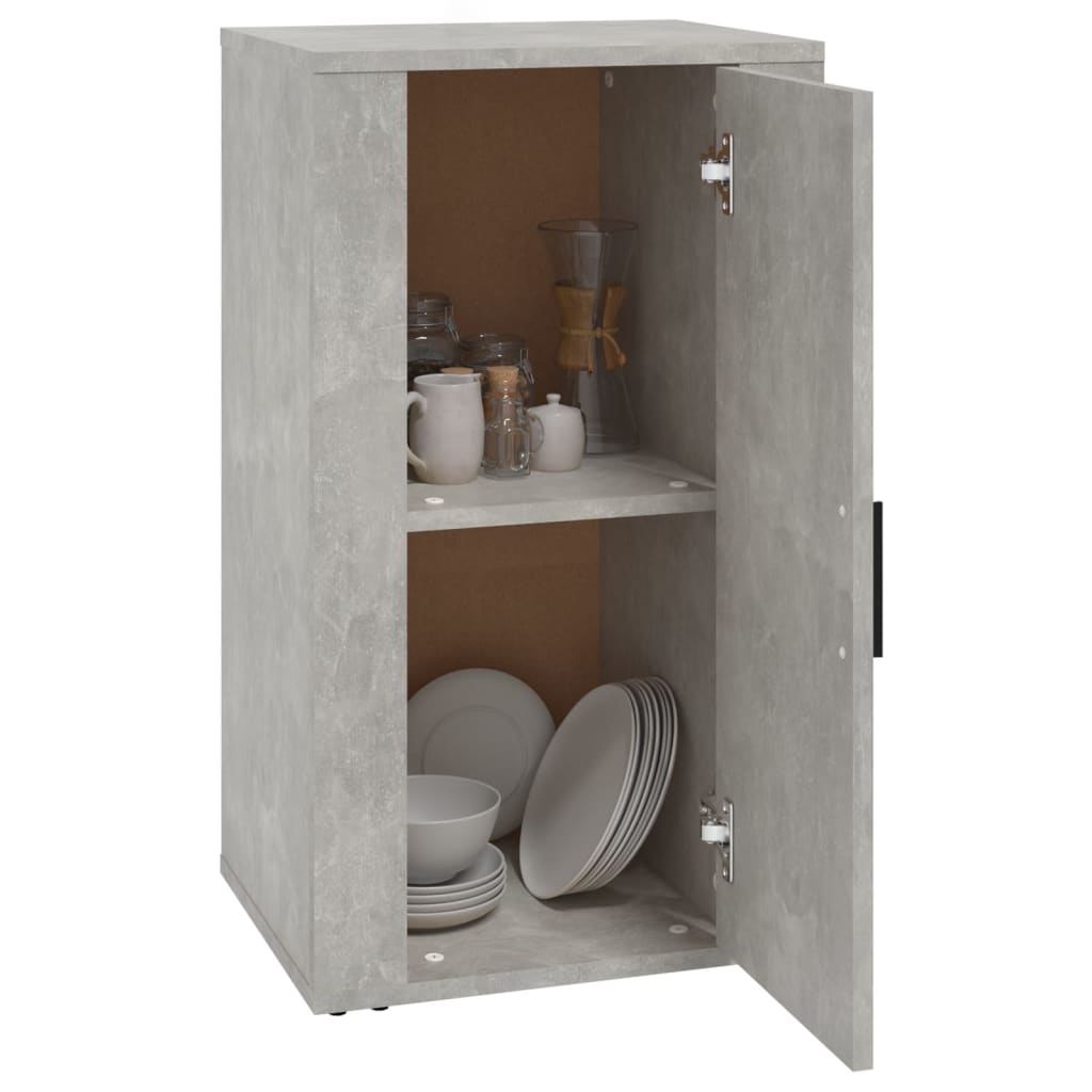 Komoda siva boja betona 40 x 33 x 70 cm od konstruiranog drva