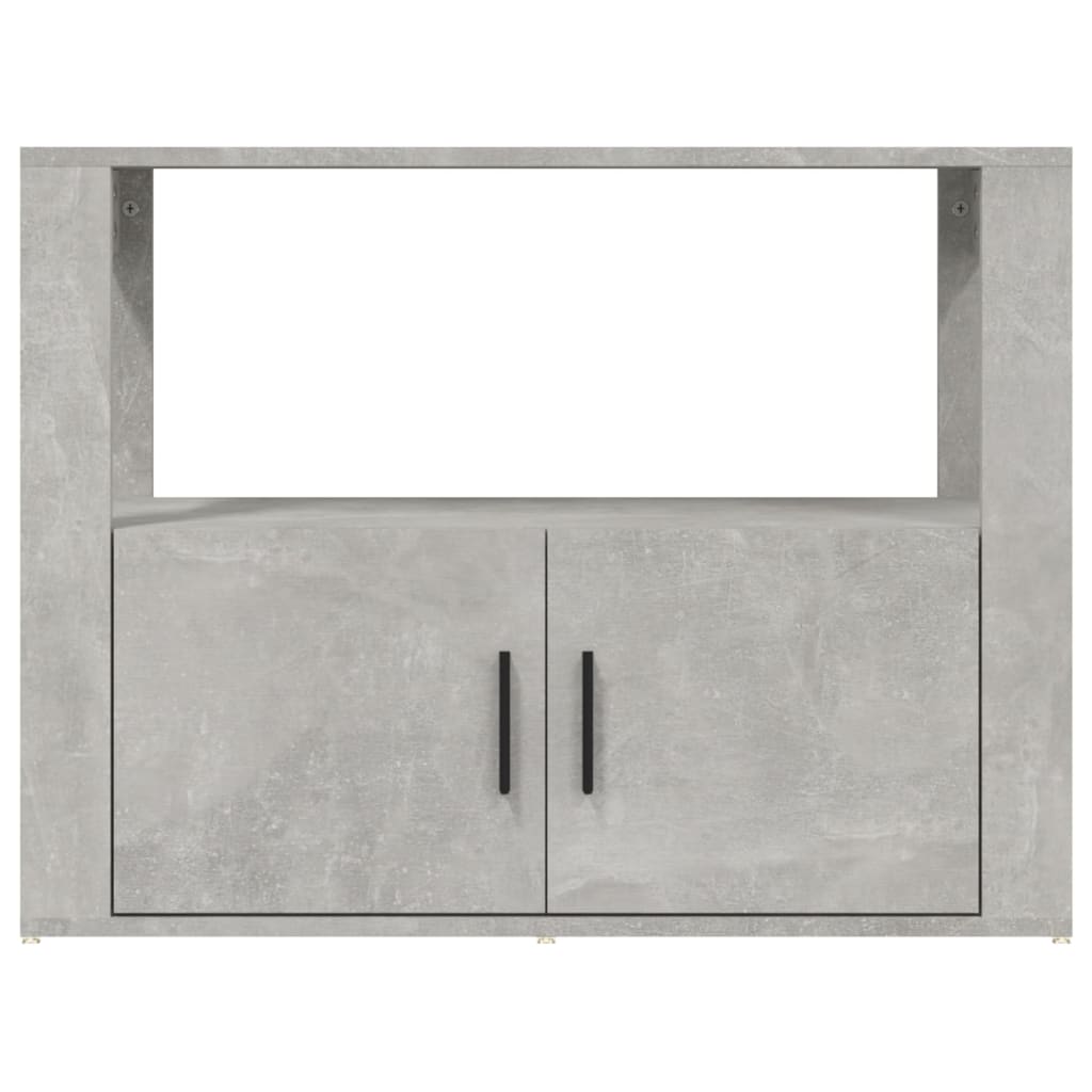 Komoda siva boja betona 80x30x60 cm od konstruiranog drva