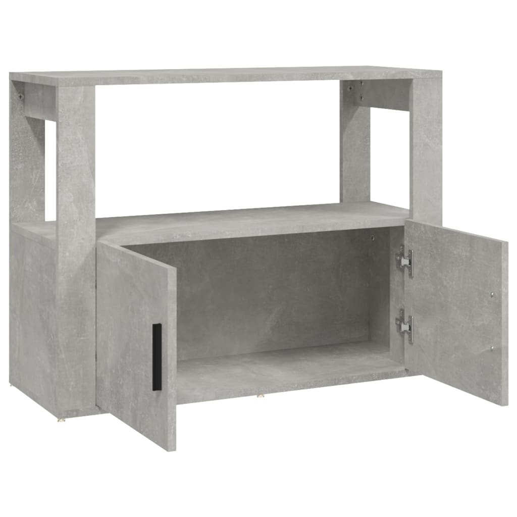 Komoda siva boja betona 80x30x60 cm od konstruiranog drva