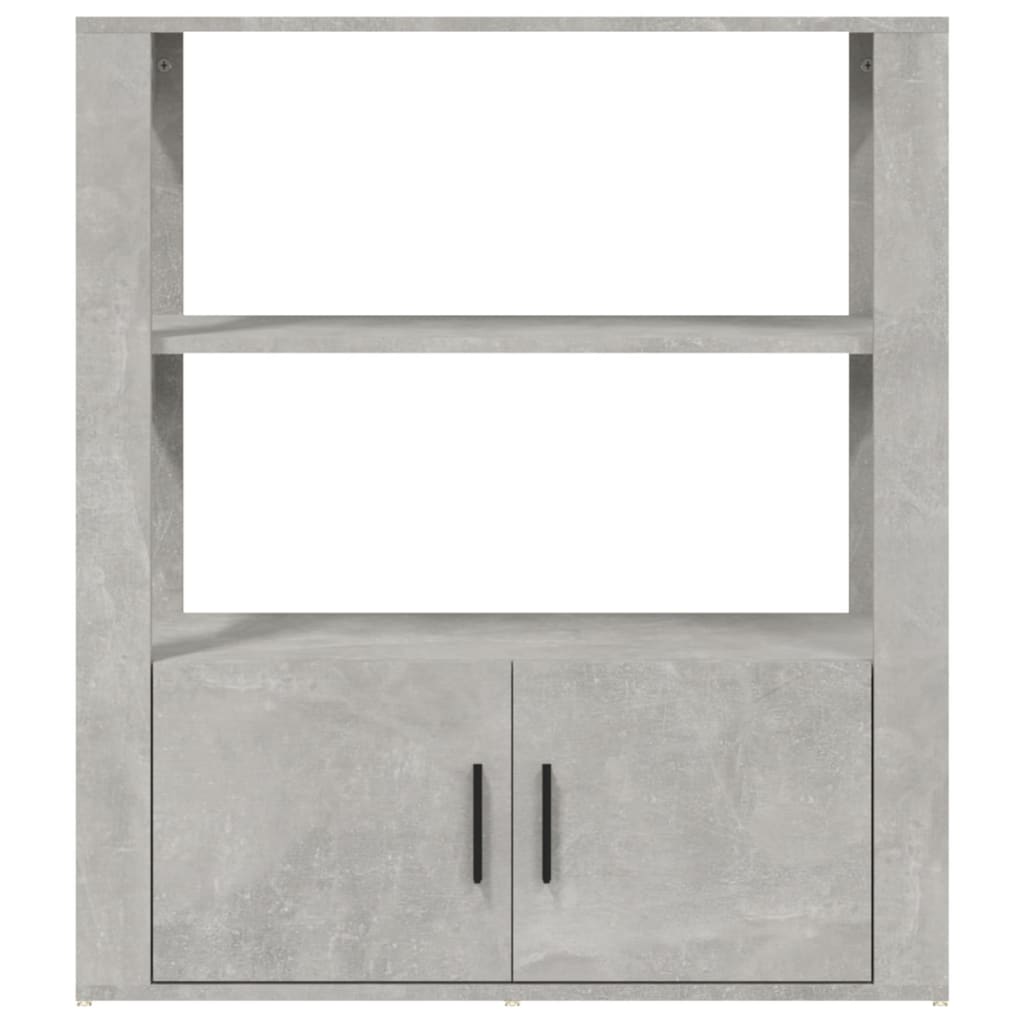 Komoda siva boja betona 80x30x90 cm od konstruiranog drva