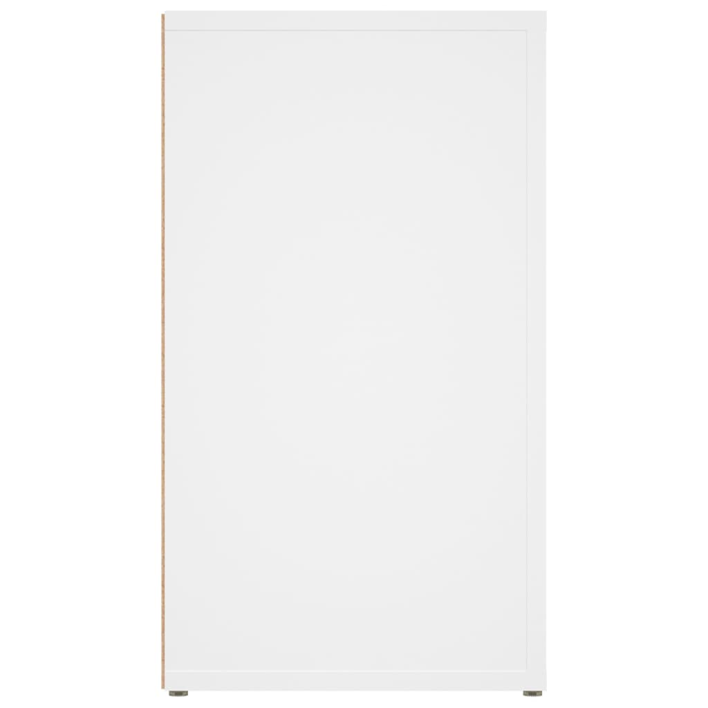 Komoda bijela 80 x 30 x 54 cm od konstruiranog drva
