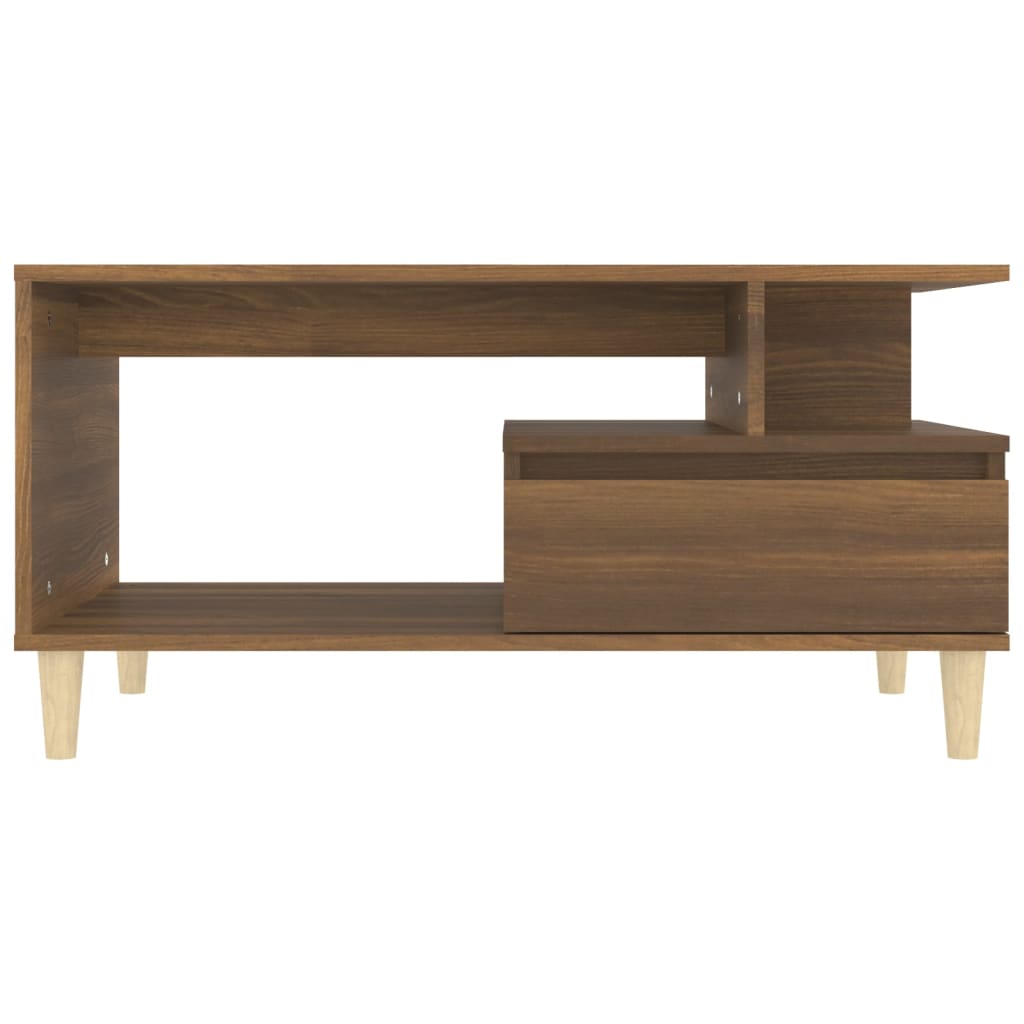 Stolić za kavu smeđi hrast 90x49x45 cm konstruirano drvo