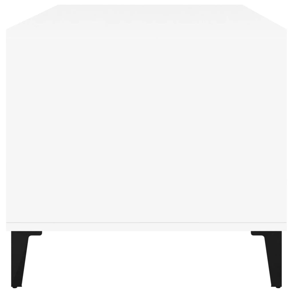 Stolić za kavu bijeli 90 x 49 x 45 cm od konstruiranog drva