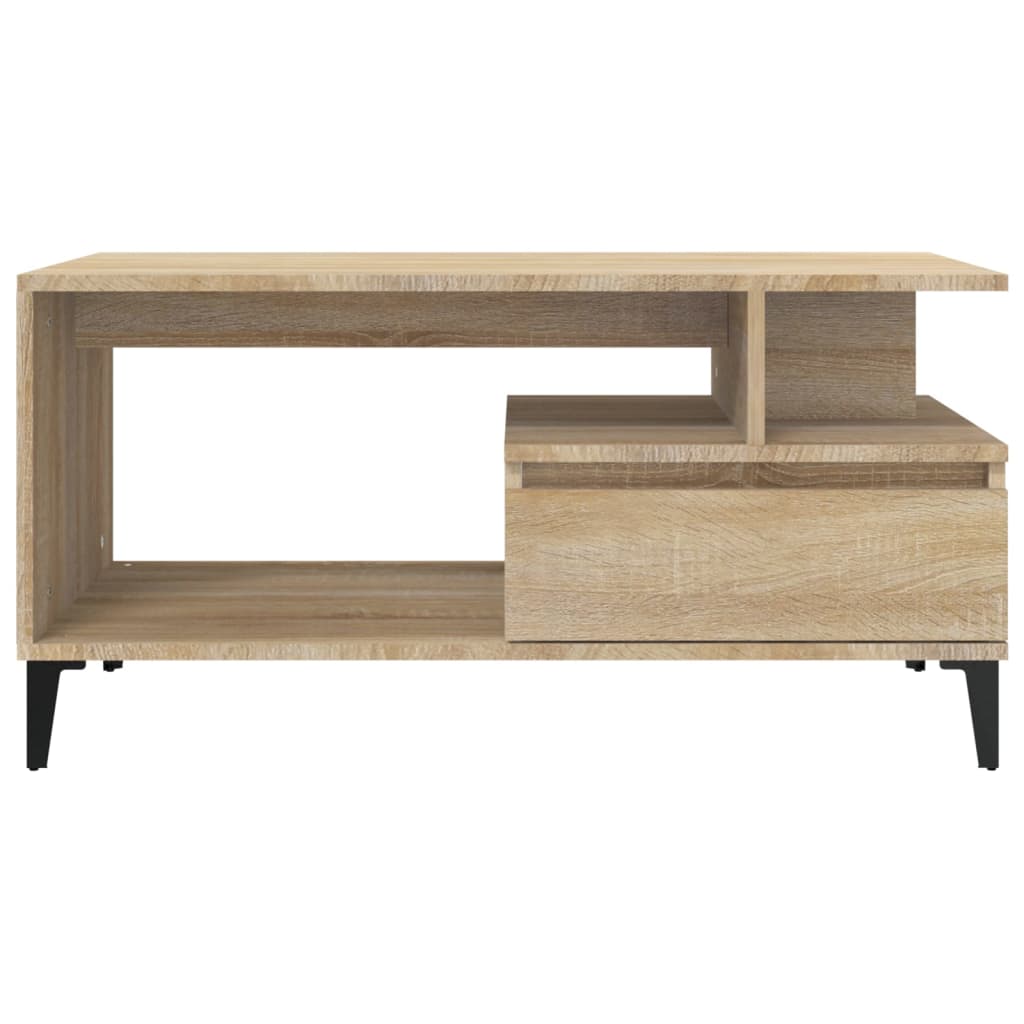 Stolić za kavu boja hrasta 90x49x45 cm konstruirano drvo