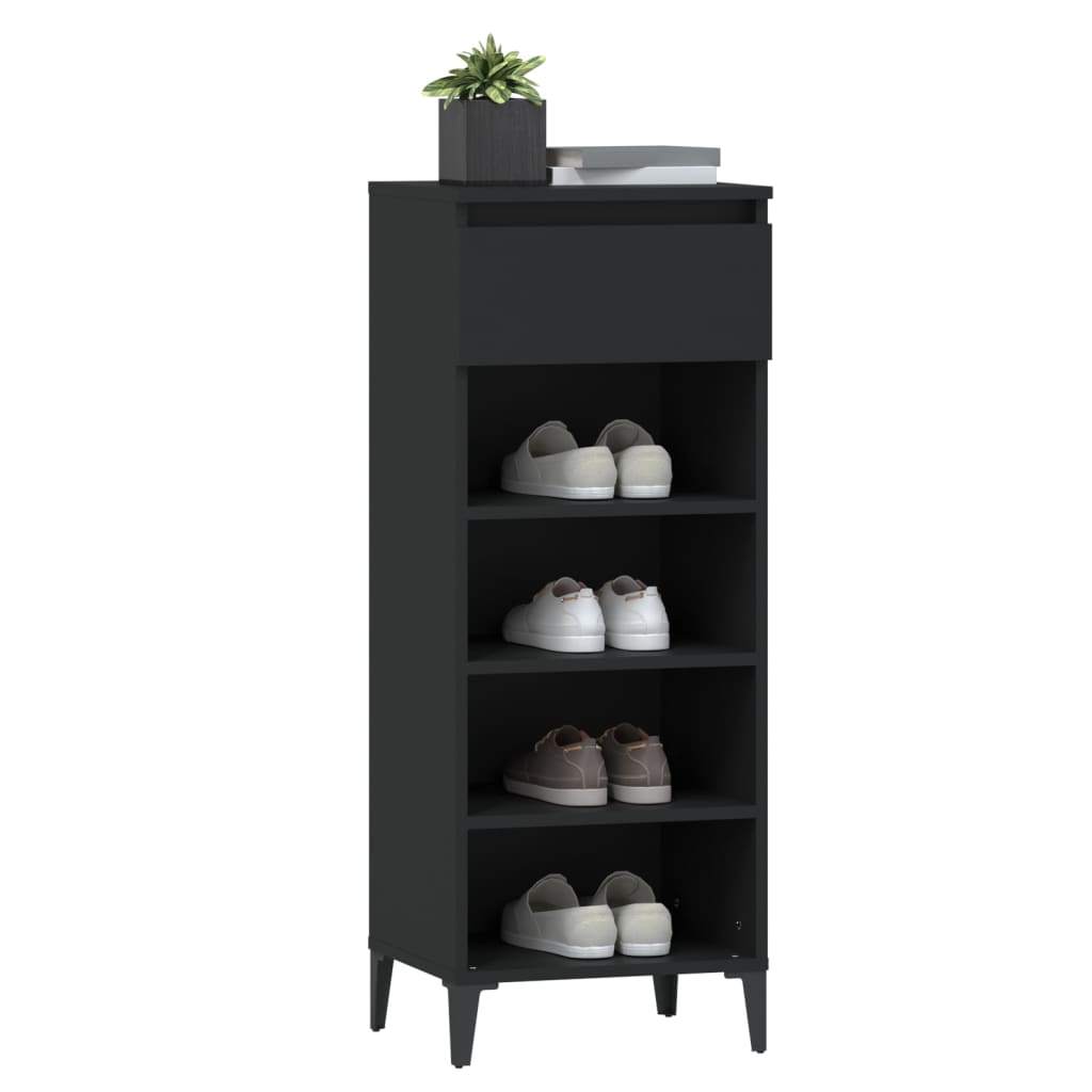 Stalak za cipele boja hrasta 40x36x105 cm konstruirano drvo