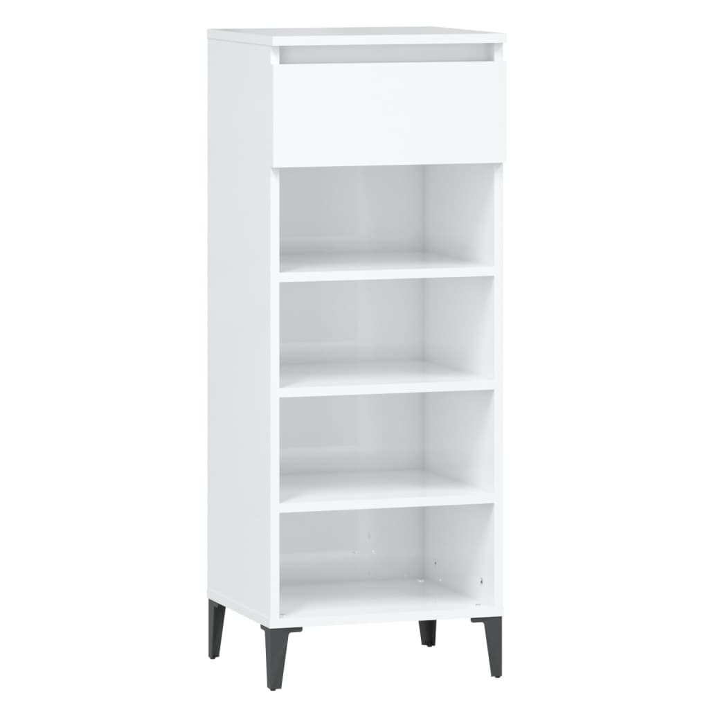 Stalak za cipele boja hrasta 40x36x105 cm konstruirano drvo