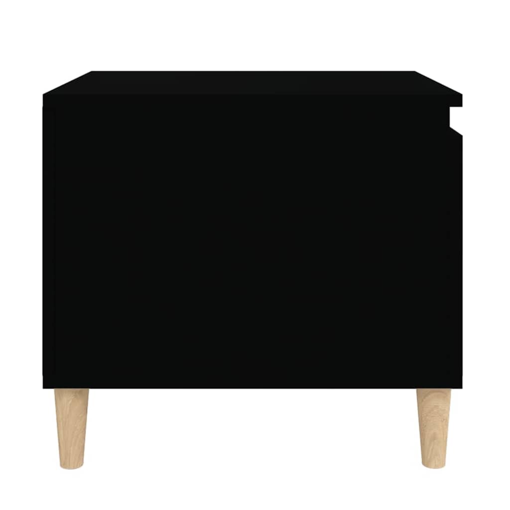 Stolić za kavu crni 100 x 50 x 45 cm od konstruiranog drva Crna