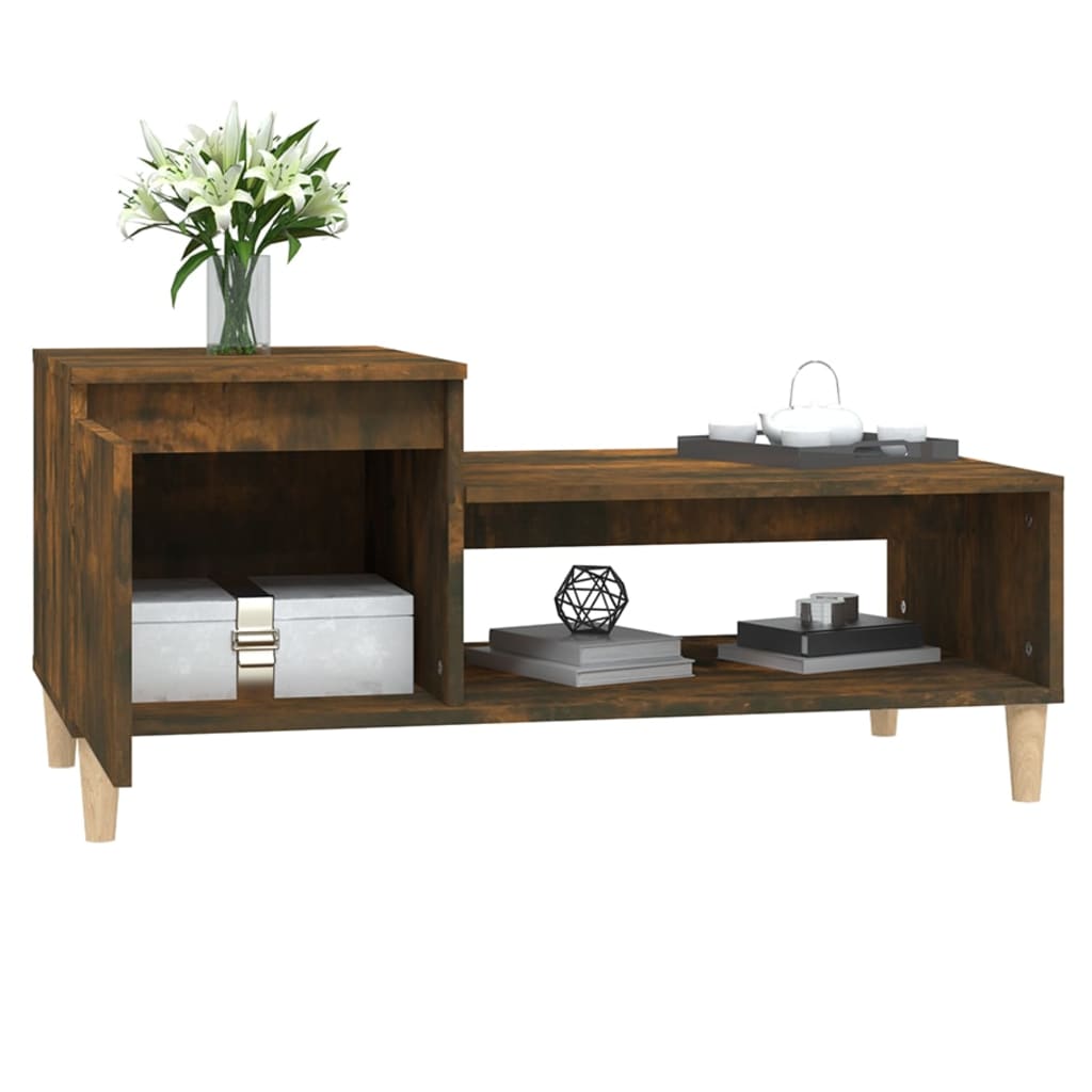 Stolić za kavu boja hrasta 100x50x45 cm konstruirano drvo