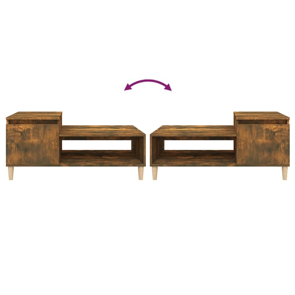 Stolić za kavu boja hrasta 100x50x45 cm konstruirano drvo