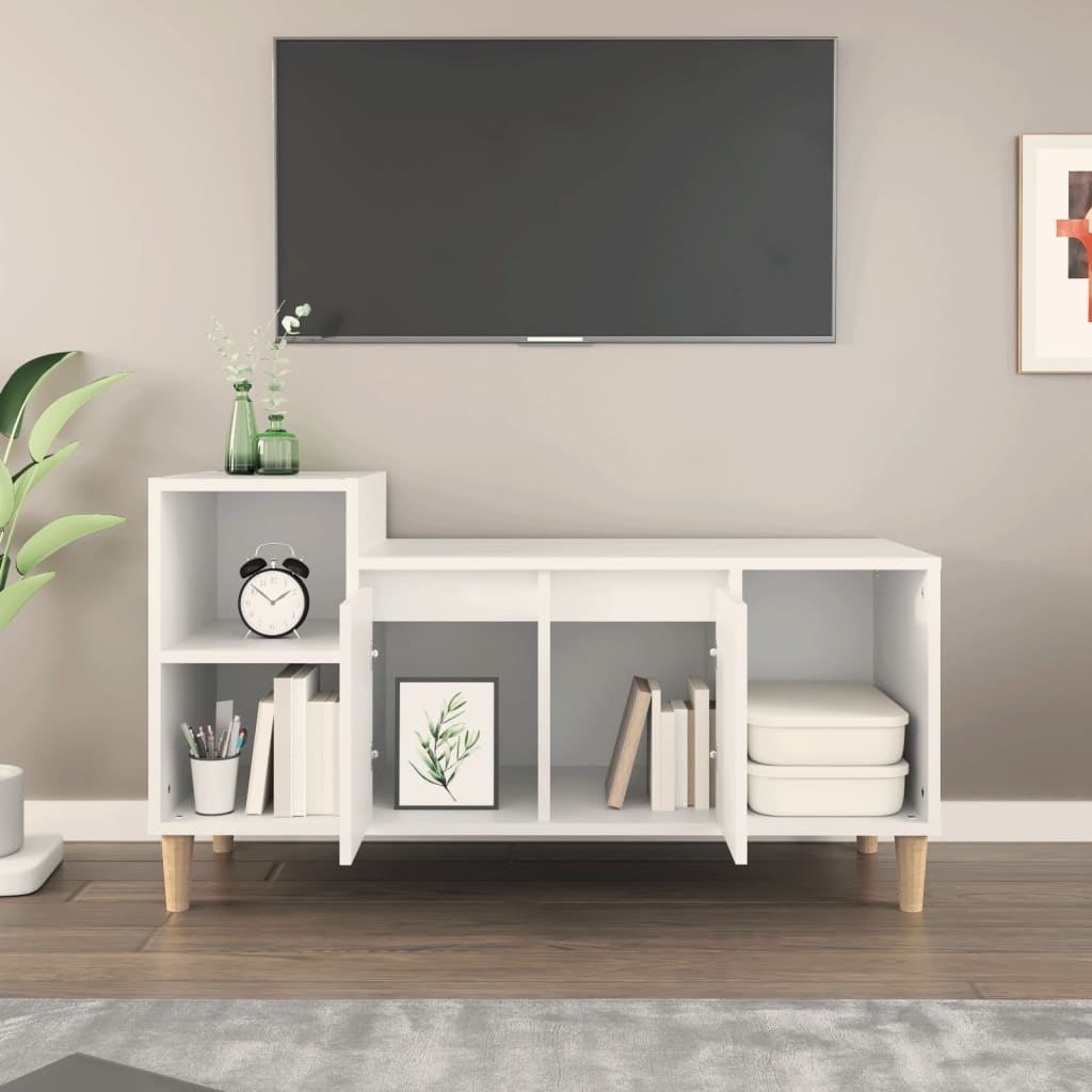 TV ormarić bijeli 100 x 35 x 55 cm od konstruiranog drva
