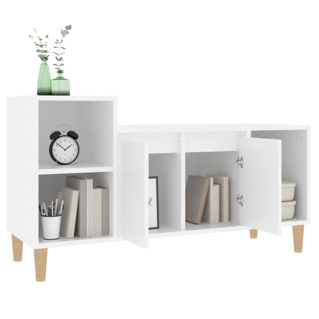 TV ormarić bijeli 100 x 35 x 55 cm od konstruiranog drva
