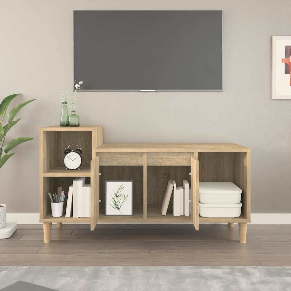 TV ormarić boja hrasta sonome 100x35x55 cm konstruirano drvo Smeđa