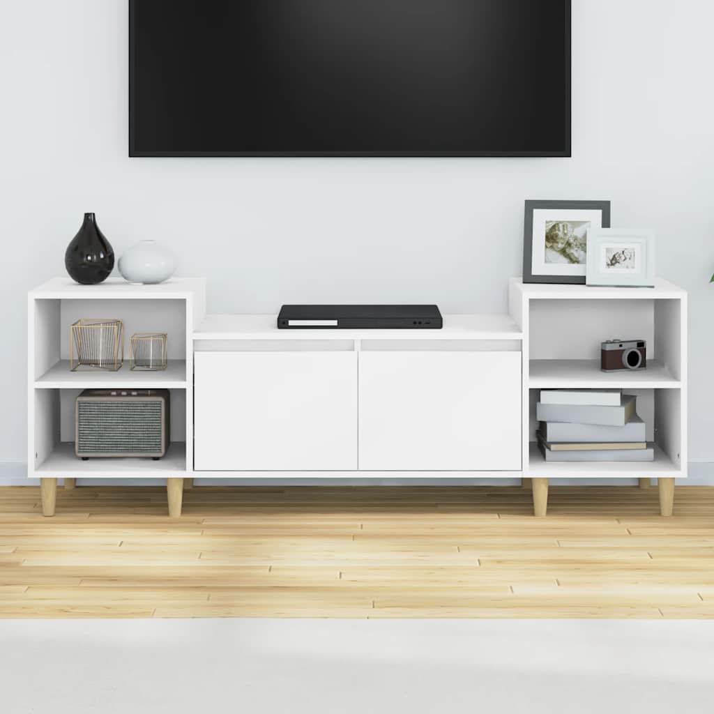 TV ormarić bijeli 160 x 35 x 55 cm od konstruiranog drva