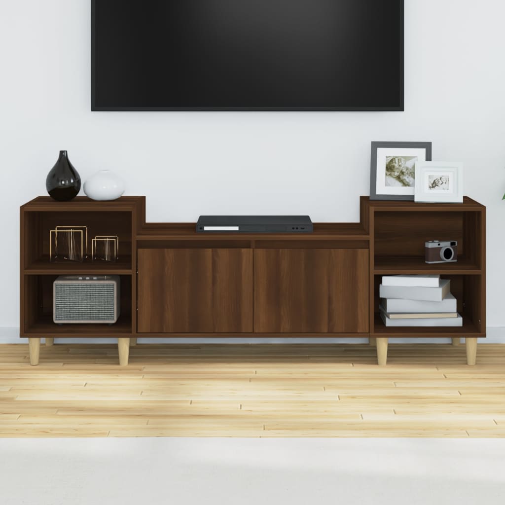 TV ormarić boja smeđeg hrasta 160x35x55 cm konstruirano drvo