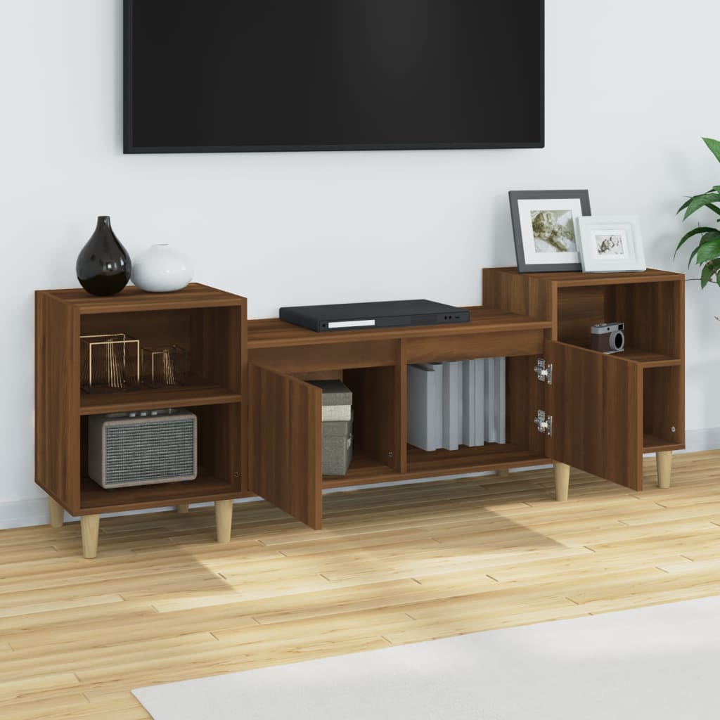 TV ormarić boja smeđeg hrasta 160x35x55 cm konstruirano drvo