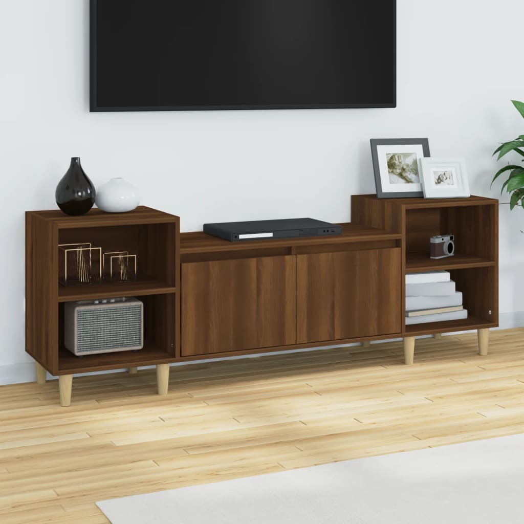 TV ormarić boja smeđeg hrasta 160x35x55 cm konstruirano drvo