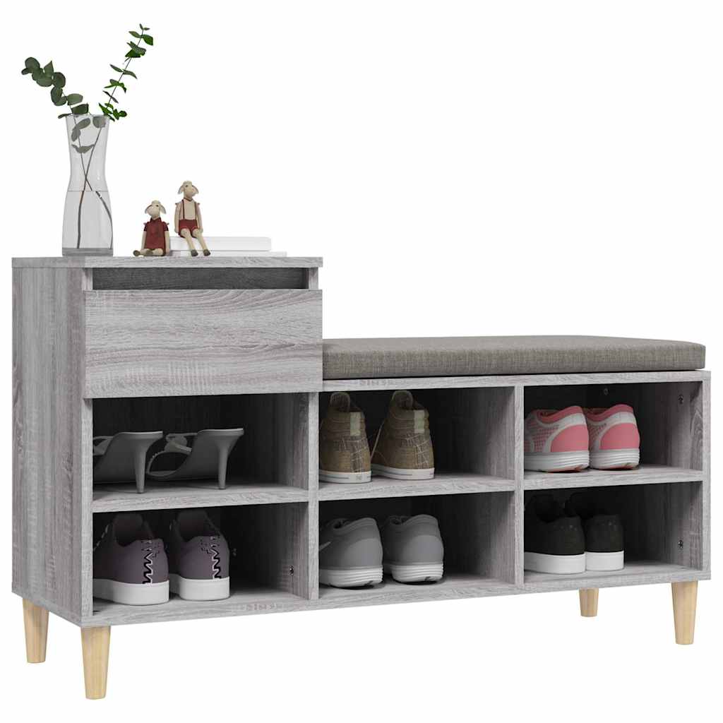 Ormarić za cipele boja hrasta 102x36x60 cm konstruirano drvo