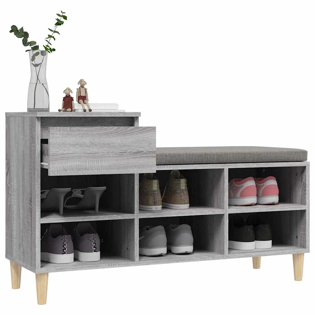 Ormarić za cipele boja hrasta 102x36x60 cm konstruirano drvo